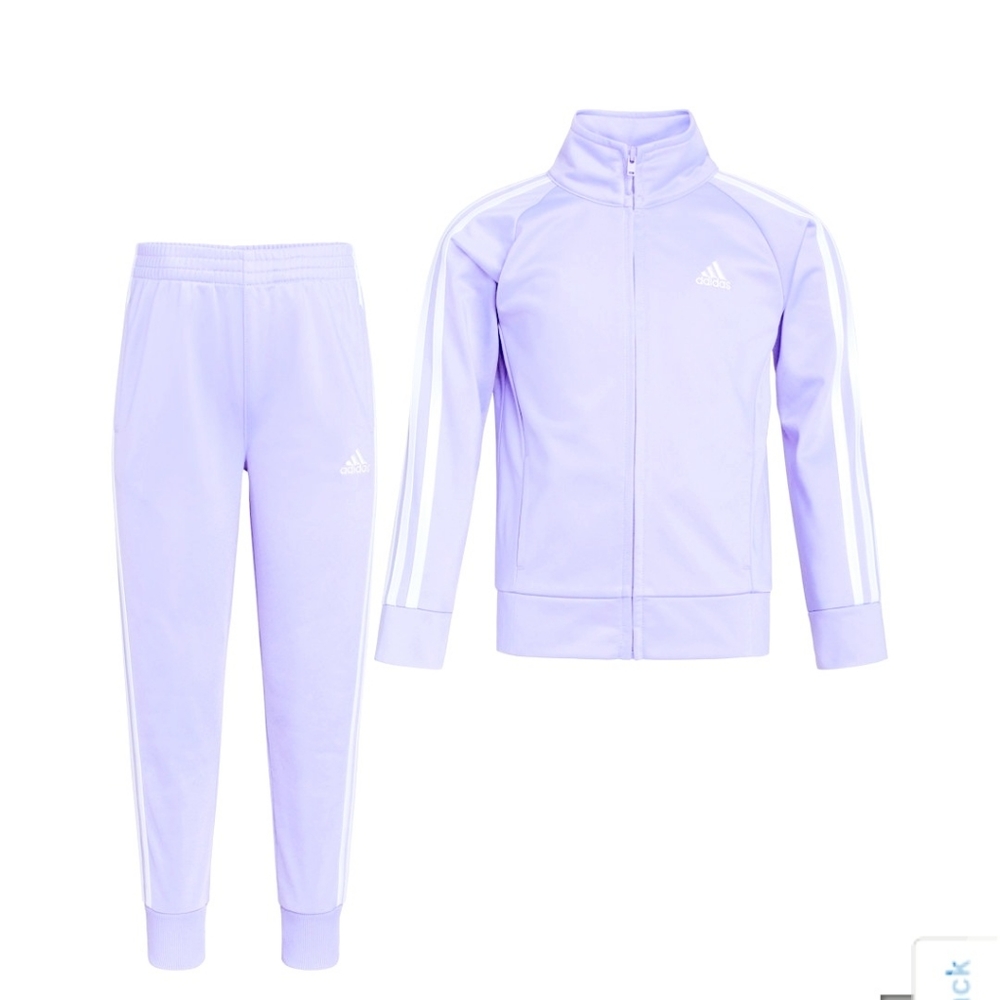 Girls Adidas Classic Tricot Track Set
